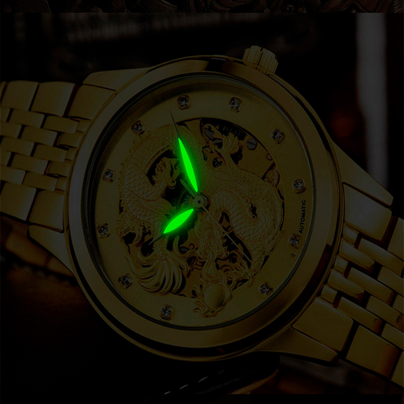 Reloj G-force At9006d Automatico Dragòn + Estuche